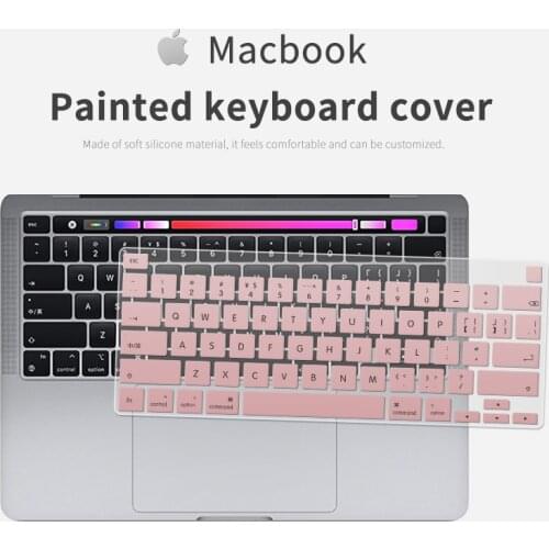 Solid Color Keyboard Cover Skin for Macbook Air Macbook Pro 13 15 16 A2179 A2251 A2338 A1502 Waterproof Silicone Keyboard Skins