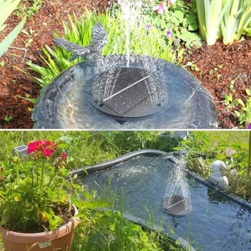Built-in Brush-less Motor Floating Fountain 13CM 6V/1.0W Solar Fountain Solar Water Fountain Pump Water Pump Garden Decoration