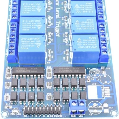 5V 1 4 8 16 channel relay module with optocoupler .Relay Output 1 4 8 16 way relay module high low level diy electronics