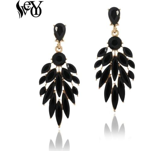 VEYO Elegant Crystal Drop Earrings Party Dangle Earings Fashion Jewelry for Woman New Wholesale