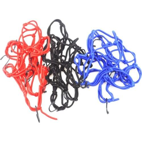 Motorcycle Luggage Net Bike 6 Hooks Hold down Fuel Tank Luggage Mesh Web Bungee Black Motorcycle Bike 6 Hooks Car styling
