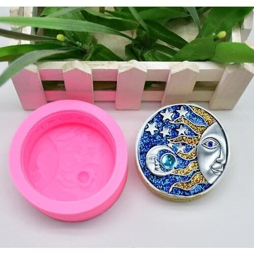 Moon Design Love Silicone Bee Wax Candle Molds Love Face Soap Molds Paraffin Wax Molds DIY Molds for Candle Making