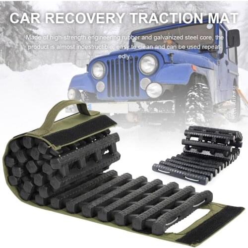 1pcs Universal Car Emergency Rescue Anti-skid Board Recovery Maximum Traction Mat Track Tyre Ladder Sand Mud Snow for Off-road