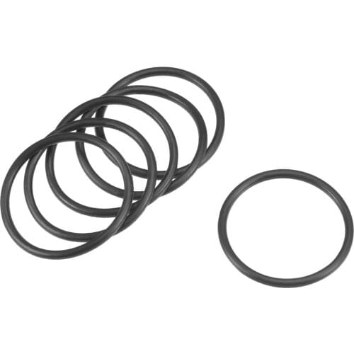 Uxcell Rubber O-Rings, 50x42x4mm Seal Gasket for Machinery Plumbing, Black 10Pcs
