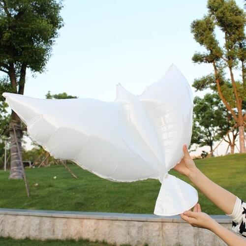 HOT 15pcs/lot DOVE foil balloon wedding party helium ballon inflatable air globos festa de casamento animal shaped birthday ball