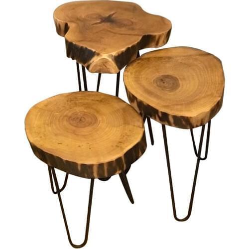 Natural Billet Zigon Coffee table-Natural Coffee table