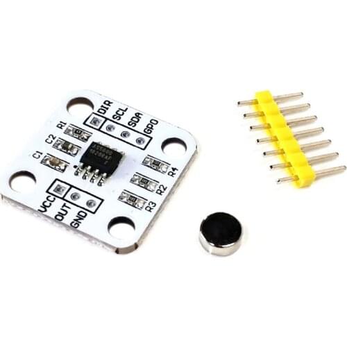 1Pc AS5600 Encoder Magnetic Induction Angle Measurement Sensor Module 12bit High Precision with Magnet