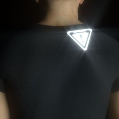 ENLEE 1 Pc Bike Warning Reflector Reflective Triangle Plate Iamok Bicycle Decorative Sticker