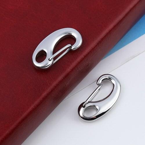 10Pcs Stainless Steel Lobster Clasp Hook End Clasps Connectors for Leather Bracelet DIY Jewelry Making