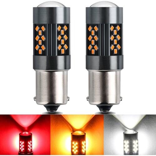 2PCS 1156 BA15S P21W 7506 Super Bright 2100lm LED Car Tail Brake Bulb Auto Backup Reverse Lamp Turn Signal Daytime Running Light