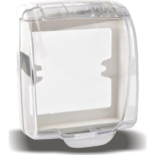 2pcs Type 86 Switch Socket Waterproof Box Panel Bathroom Transparent Waterproof Splash Box