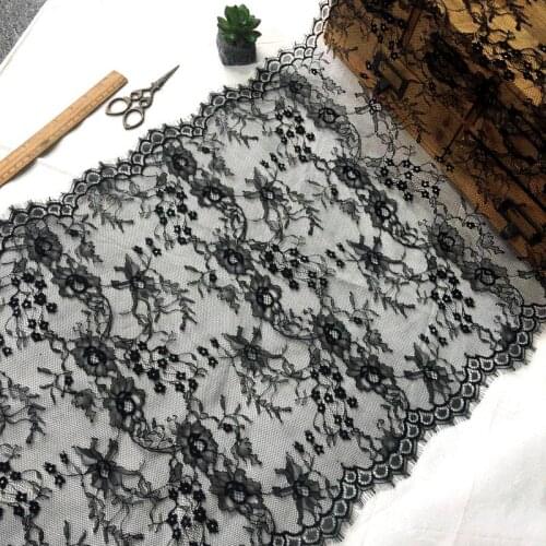 3meters long 48cm wide Thickened eyelash lace fabric DIY high-end dress wedding home textile decorative fabric