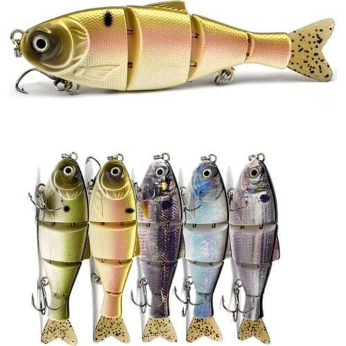 4 Segment 14cm 37g Big Glide Bait Lifelike Multi Jointed Lure Pike Swimbait Muskie Walleye Bass Fish Lure Sea Fishing Bait