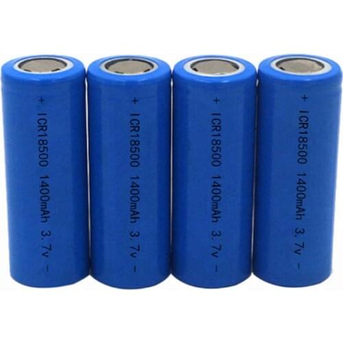 4Pcs/Lot 3.7V 18500 1400mAh rechargeable lithium battery 3.7V strong light flashlight anti-light special lithium battery
