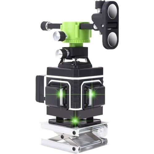 4D high precision green beam 16 lines level infrared light automatic line stick wall stickers