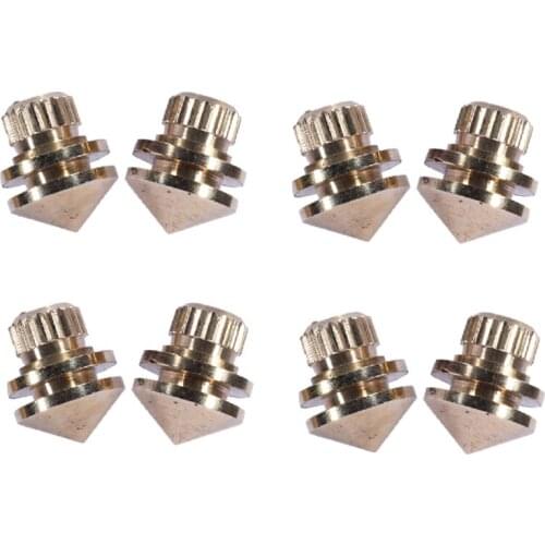 8 Pieces/Set Speaker Spike Bracket Feet Audio Speaker Bracket Shock Absorber Nail Base Pad Hifi Speaker Feet Nail