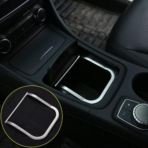 ABS Chrome,Center Console Storage Box Frame Trim,For Mercedes Benz CLA GLA A Class B200 A180 W176 W117 C117,Interior Accessories