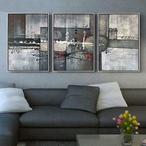 Frameless Tone Abstract Nordic Style Abstract Decorative Painting Porch Aisle Wall Painting Core Living Room Model Room Mural