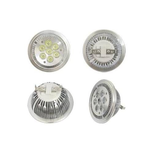 Free shipping AC85-265V DC12V AR111,7W led spotlight,2 years warranty,7*1w led lamp