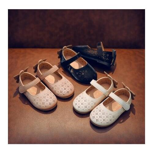 Children Shoes Girls Flat Heel Princess Dance Sandals Kids Shoes Leather Fashion Girls Party Dress Wedding Shoes