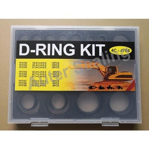 D Ring Kit For Cat 4C4784 O ring box For Cater-pillar Excavator D-RING 1P3700-1P3709