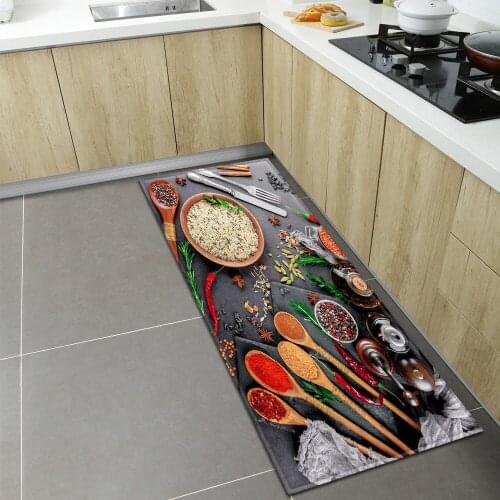 Kitchen Mat Home Entrance Doormat Bedroom Living Room Childrens Floor Decoration Carpet Hallway Balcony Bathroom Anti-Slip Rugs