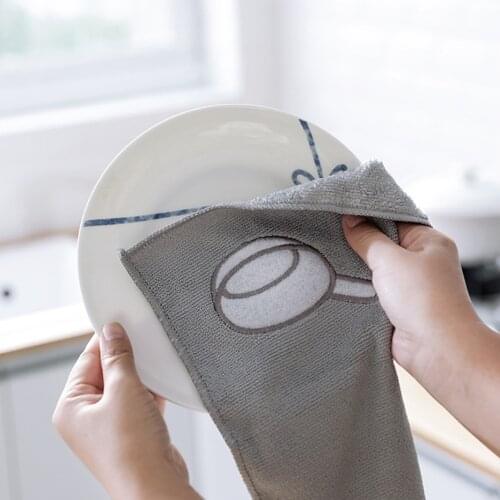 Basedidea Microfiber Kitchen Towels Drying Wiping for Bowls Cups Plates Cleaning Towel Multipurpose Absorbent Clean Cloth
