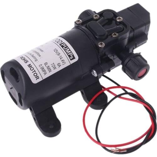 DC 12V 130PSI 6L/Min Water High Pressure Diaphragm Self Priming Pump 70W