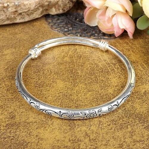 European Style Metal Tibetan Silver Color Bracelet Bangles Cuff Charm Bracelets For Women Men Jewellry Adjustable size