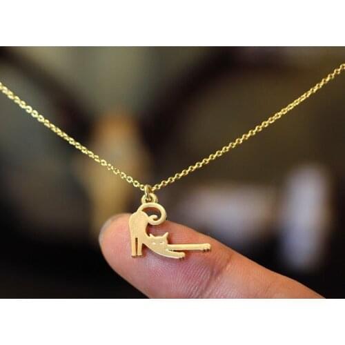Fashion new style animal Necklace Cute lazy cat Necklaces for women 30PCS/lot