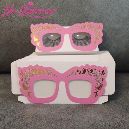 New Arrival Eyelash Cases Box For 25mm Mink Eyelashes Wholesale Bulk Box Retangle Lash Package Makeup Beauty Case Custom Logo