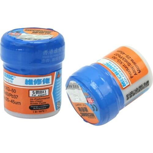 2pcs/lot Original HK MECHANIC Sn63/Pb67 Solder Paste Flux XG-50 For soldering iron 936/Saike 852D BGA Soldering iron