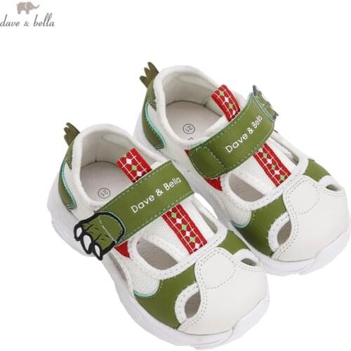DBY18067 Dave Bella summer fashion baby boys cartoon sandals new born infant shoes boy sandals casual shoes