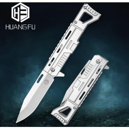 HUANGFU steel folding knife machine knife hunting knife outdoor knife military fighting knife survival knife self-defense tool