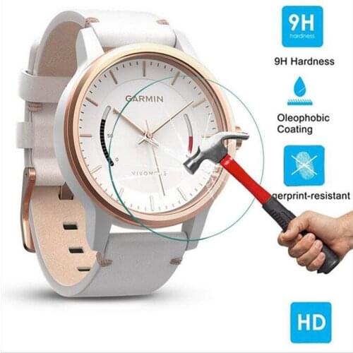 Ultra HD Clear Tempered Glass Protective Film Guard For Garmin Vivomove Smart Watch Toughened Display Screen Protector Cover