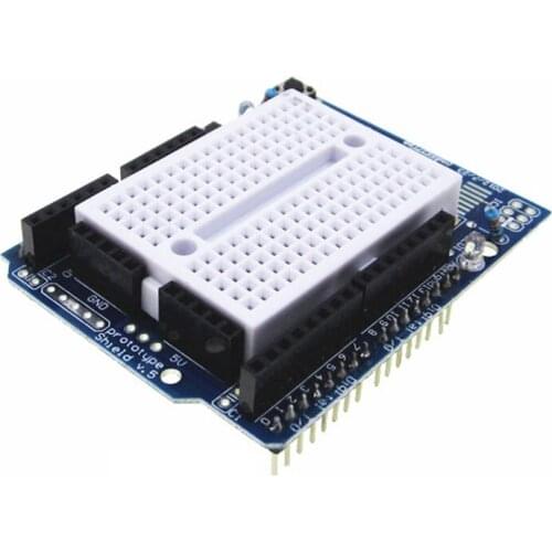 UNO Proto Shield prototype expansion board with SYB-170 mini breadboard based UNO ProtoShield
