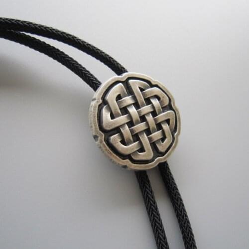 Original Cross Knot Bolo Tie Necklace Neck Tie With Sky System Faber Braided Rope