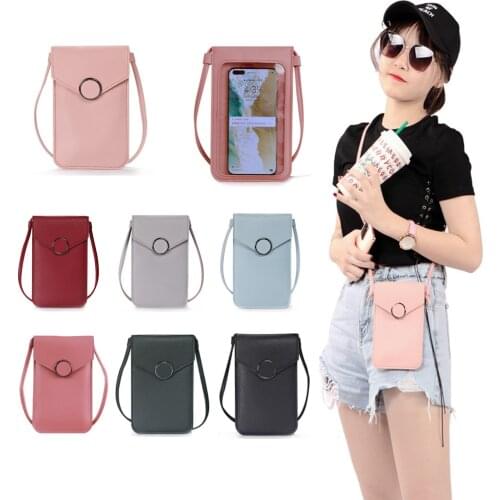 Touch screen WomenS Bag Fashion New Women Shoulder Bags PU Leather Ladies Crossbody Bag Phone Wallets Purse Bags for Women 2020
