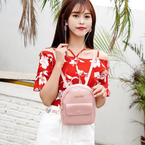 Women backpack kawaii Small Backpack Letter Purse Mobile Phone Simple Ladies Travel Bag Student School Backpacks Girl