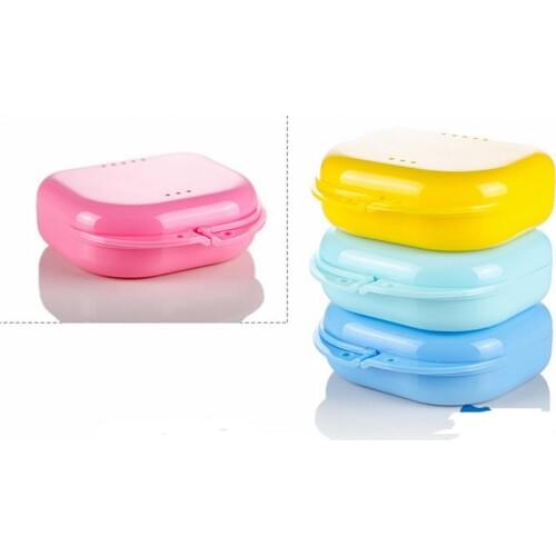 1000pcs Newest Compact Colorful Dental Orthodontic Retainer Box/Case for sale mouthguards biteguards dentures Sport Guard