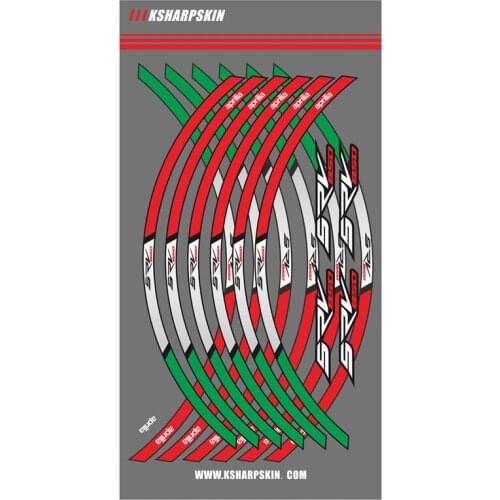 12X Motorcycle outer Rim sticker stripe wheel accessories Decorative reflective decals Suitable for Aprilia RSV850 rsv 850