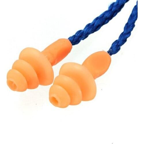 5PCS Authentic Soft Silicone Corded Ear Plugs Noise Reduction Christmas Tree Earplugs Protective Earmuffs AC889