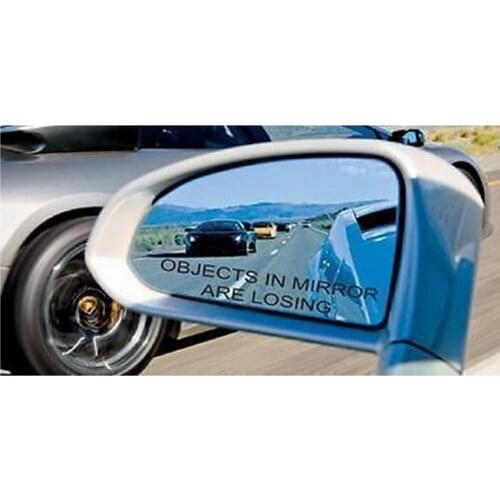 6pcs/lot wholesale OBJECTS IN MIRROR ARE LOSING Funny Laugh Rear View mirror vinyl decal sticker