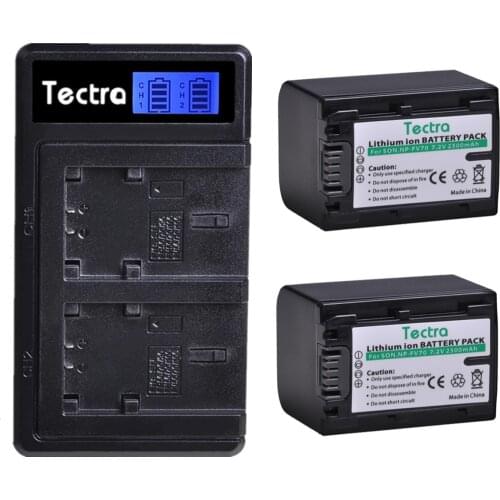 2500mAh NP-FV70 NP FV70 NPFV70 battery and USB Charger for Sony NP-FV50 NP-FV30 FV50 FV70 FV90 FV100 FV120 HDR-CX230 CX300