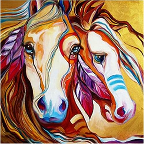 5D DIY Horse Diamond Painting animal Full Drill living room Mosaic Embroidery Cross Stitch home decor gifts