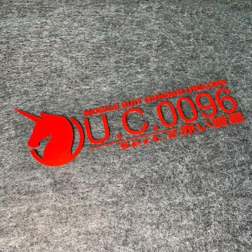 Car Styling Exterior Decorate Accessory Sticker Motorcycle Body Decal for UNICORN UC0096 SECT2 Mobile Suit Classic Anime Robot