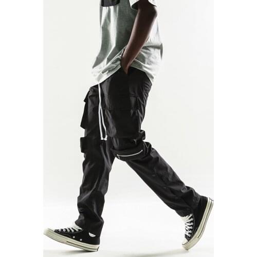 11 BYBBS DARK Multi-pocket Zipper Cargo Pants Casual Loose Trousers Streetwear Men Techwear Tactical Functional Pants Joggers