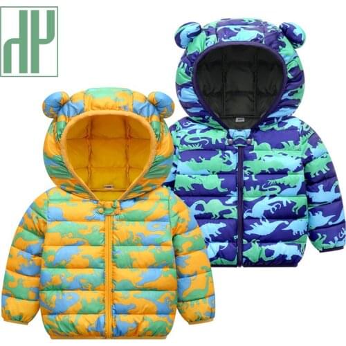 HH Childrens Coat 2021 Winter Jacket for Girls Kids Clothes Cartoon Boy Coats Boys Parkas Cotton Childrens Clothing 1-5 Years
