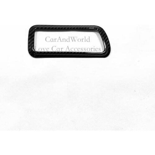 For Hyundai Tucson 2019 Headlights Switch Adjust Cover Lamp Frame Trims Carbon Fibre Inner Decoration Car-styling Accessories