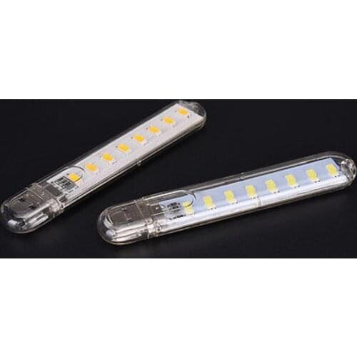 8 LED Energy Saving USB Night Light Lamp Portable for Computer Notebook Lighting